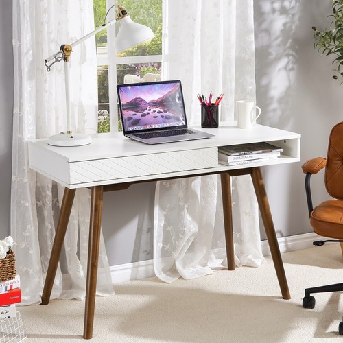 Mid century writing desk - mid, 42"