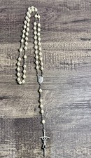 Rosary Beads with Silver Tone