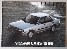 Nissan Range Brochure 1986  300C 300ZX Silvia Laurel Bluebird Sunny Cherry Micra