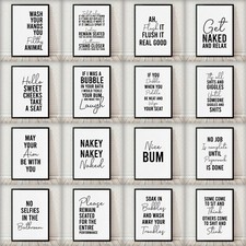 Bathroom Fun Quotes Prints Signs Decor Unframed Posters