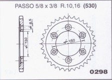 Rear sprocket for honda - honda, ns400r