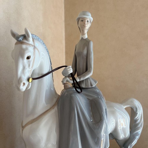 Lladro white horse girl - lladro,