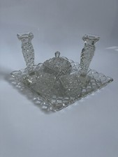 Vintage Art Deco Clear Glass