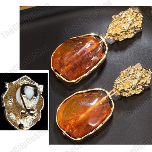 Clip retro lion head - on,