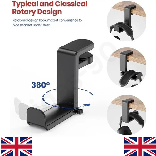Rotating headphone stand under - stand,