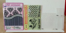 Mixed Embossing Folders x 8 -