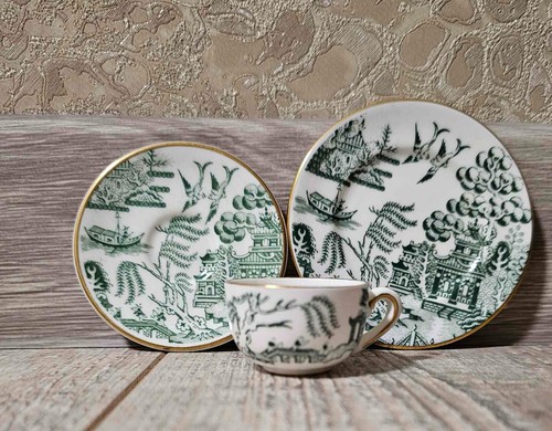 Coalport willow tea set - coalport,