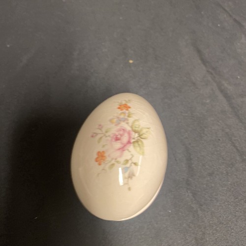 Trinket box egg pottery - box,