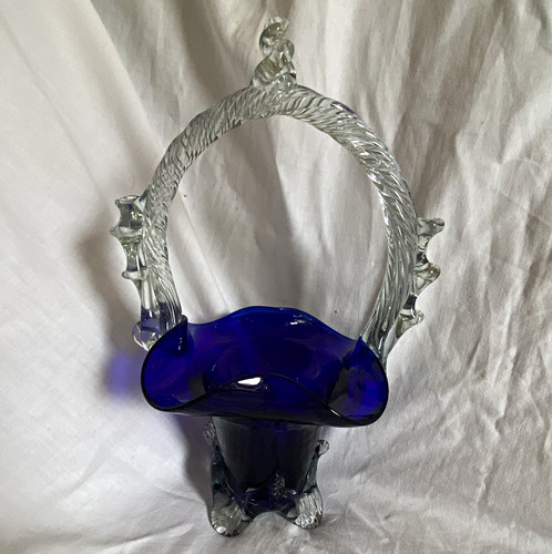 Vintage cobalt blue glass - cobalt,
