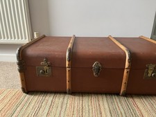 Antique large steamer trunk