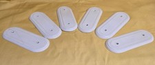GOOD SET OF SIX CERAMIC FINGER PLATES C1906