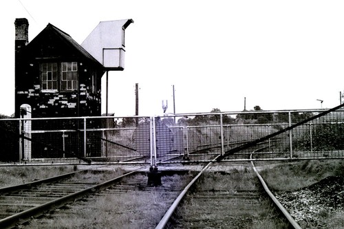 Signal box photo negative - signal,