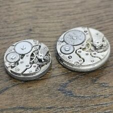 2 x Vintage Trench Watch Movements for Parts, Bad Balances (Ai46)