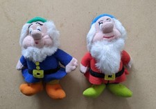 Disneyland Tokyo - 'Snow White' - 5" Soft Toy Dwarf x 2
