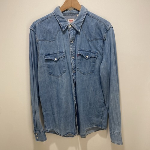 Levi blue denim western long - western,