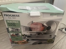 Progress Electric Food Slicer Meat, Cheese, Bread Cutting Board Slicing Machine