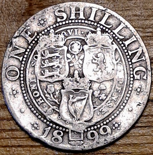 1899 queen victoria shilling - queen,