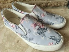 New Look Ladies Womens Shoe Trainers Floral Slip On Pumps UK Size 8