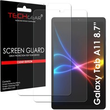 2x TECHGEAR Screen Protectors for Samsung Galaxy Tab A11 & A9 8.7" SM-X133 X110