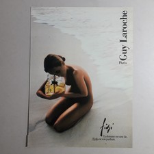 Guy Laroche Fidji Perfume Original 1980s Paper Magazine advert