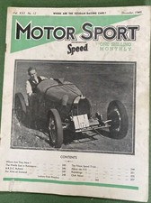 Motor Sport Magazine December 1945 Fulton Speed Trial BRDC Bulletin Veteran