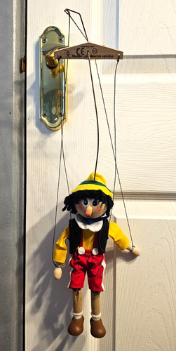 Masek marionette pinocchio - masek, 17"