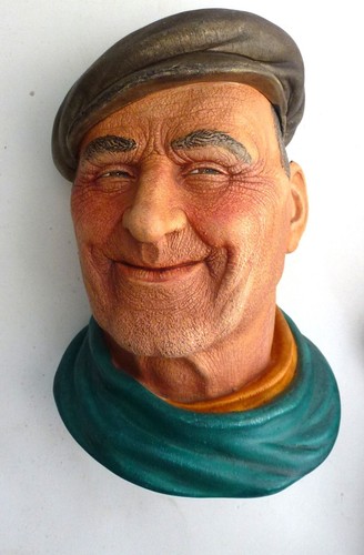 Mans head genial - genial, with