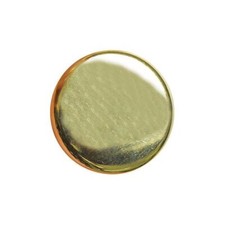 Round Polished Gold Metal