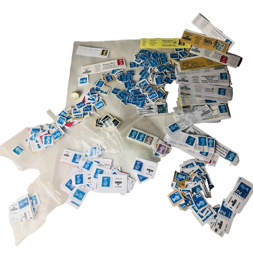 Stamps 2nd class franked - stamps,