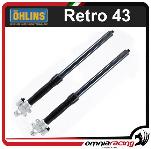 Ohlins fork 43mm black plates - ohlins,