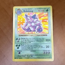 Pokemon Cards: Base Set Shadowless Rare Holo: Nidoking 11/102
