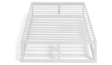 Single Metal Platform Bed Frame White Metal Slats Argos Home - New Boxed 