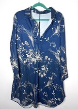 Zanzea Floral blue tunic dress