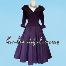 ELIZA J Purple Occasion Mother of the Bride Cruise Party Dress Size 18