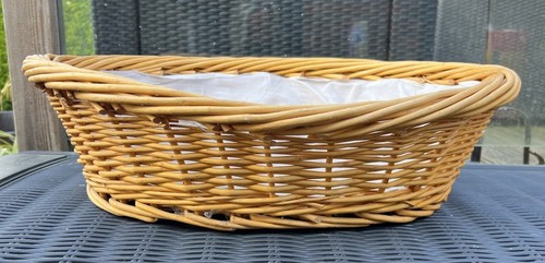 Wicker linen lined bread - linen,