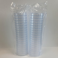 Petri dishes with lids, 90mm x 15mm, sterile, pack of 40