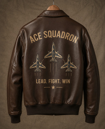 Ww2 brown leather bomber - a2,