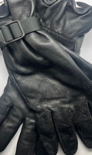Leather Glove Genuine UK Military Soldier 95 Black MVP Lined Adjustable Unisex