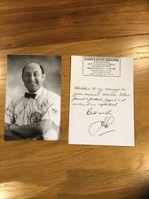 Hand Signed Photo And Letter