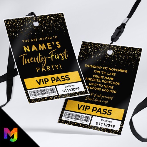 Personalised 21st birthday vip - 21st,