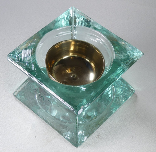 Aquamarine pressed glass - aquamarine,