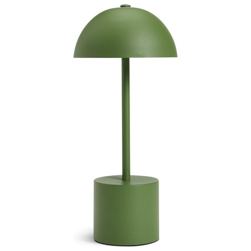 Mushroom table lamp - table, green