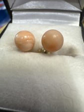 Vintage 9ct Gold Salmon Coral