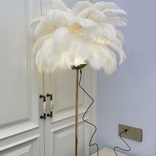 Ostrich Plume Floor Lamp Iron