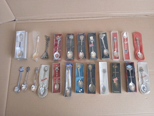 Vintage retro small tea spoons - vintage,