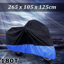 Black+Blue Motorcycle Cover