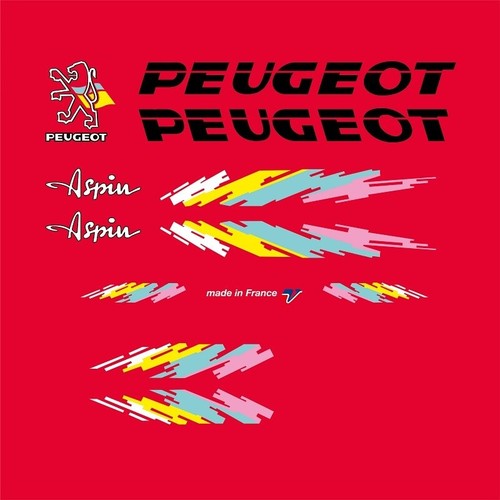 Peugeot aspin bicycle stickers - bicycle,