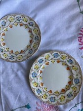 2 Vintage Foley Bone China Side Plates Floral Afternoon Tea Wedding Baby Shower