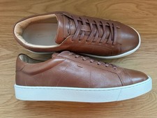 SANTONI men's brown sneakers /