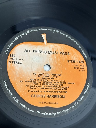 George harrison framed vinyl - george,